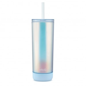 Ello Monterey 24oz Double Wall Plastic Tumbler with Straw | LB0381257